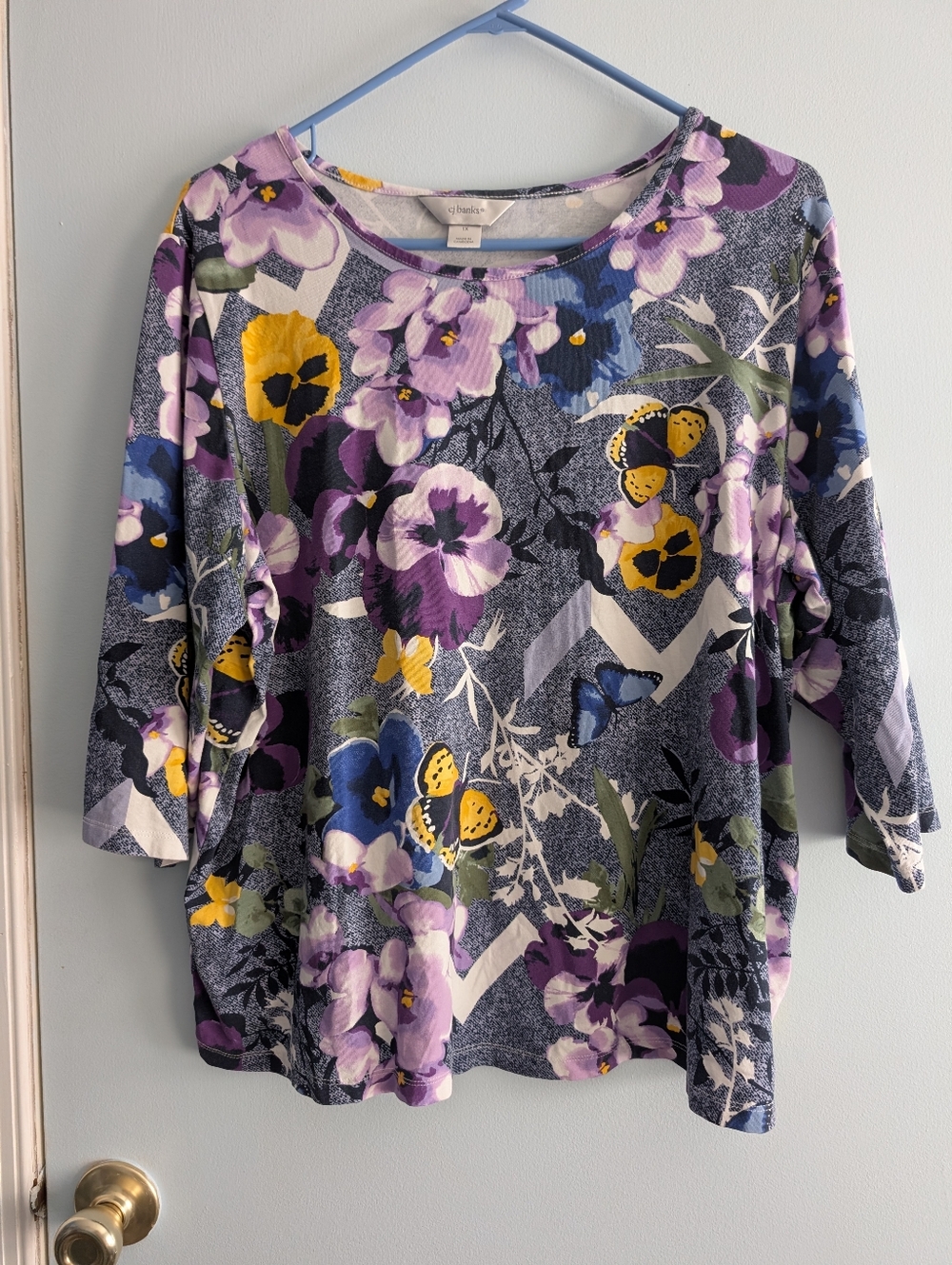 Cj Banks floral Top